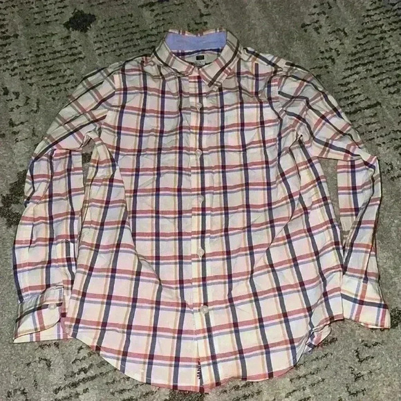 2 Janie and Jack Button Down Shirts size 6 one linen and one cotton - Picture 2 of 7